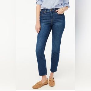 J Crew Petite essential straight jean in all-day stretch.